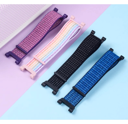 适用华为儿童手表表带4X/4Pro尼龙编织回环透气腕带3X/4X新耀款/5/5活力版智能电话手表5X/5X Pro替换带配件 - 图3