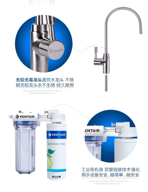 美国滨特尔 EF-104M家用除铅直饮净水器 厨房自来水净水机过滤器 - 图2