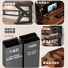 Desk and bookshelf integrated perforated board double gaming table