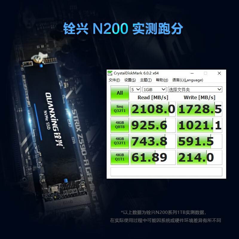 铨兴 M.2 2280固态硬盘PCIE3.0/4.0NVME电脑SSD/512G/1TB/2TB/4TB