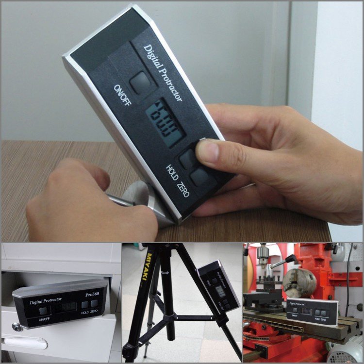 高精度电子角度测e量仪pro360数显倾角仪带磁性数显角度尺坡度