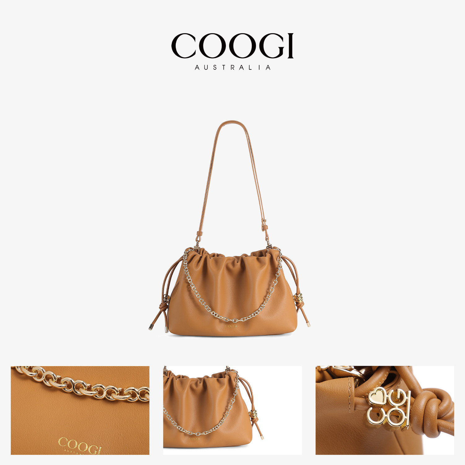 【徐艺洋同款】COOGI包包女新款云朵包轻奢单肩斜挎包通勤hobo包,淘宝优惠券,粉丝福利购,淘宝优惠卷