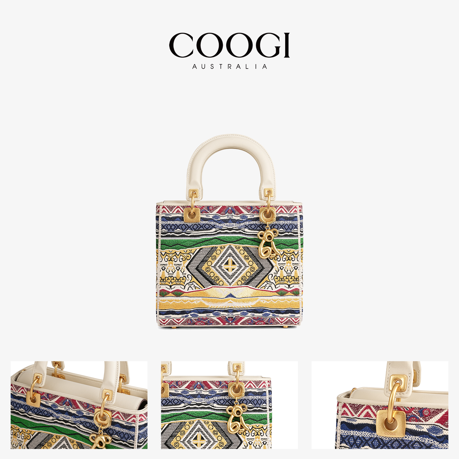 COOGI品牌新款包包女式2025轻奢高级感小众手提包单肩百搭斜挎包 - 图3