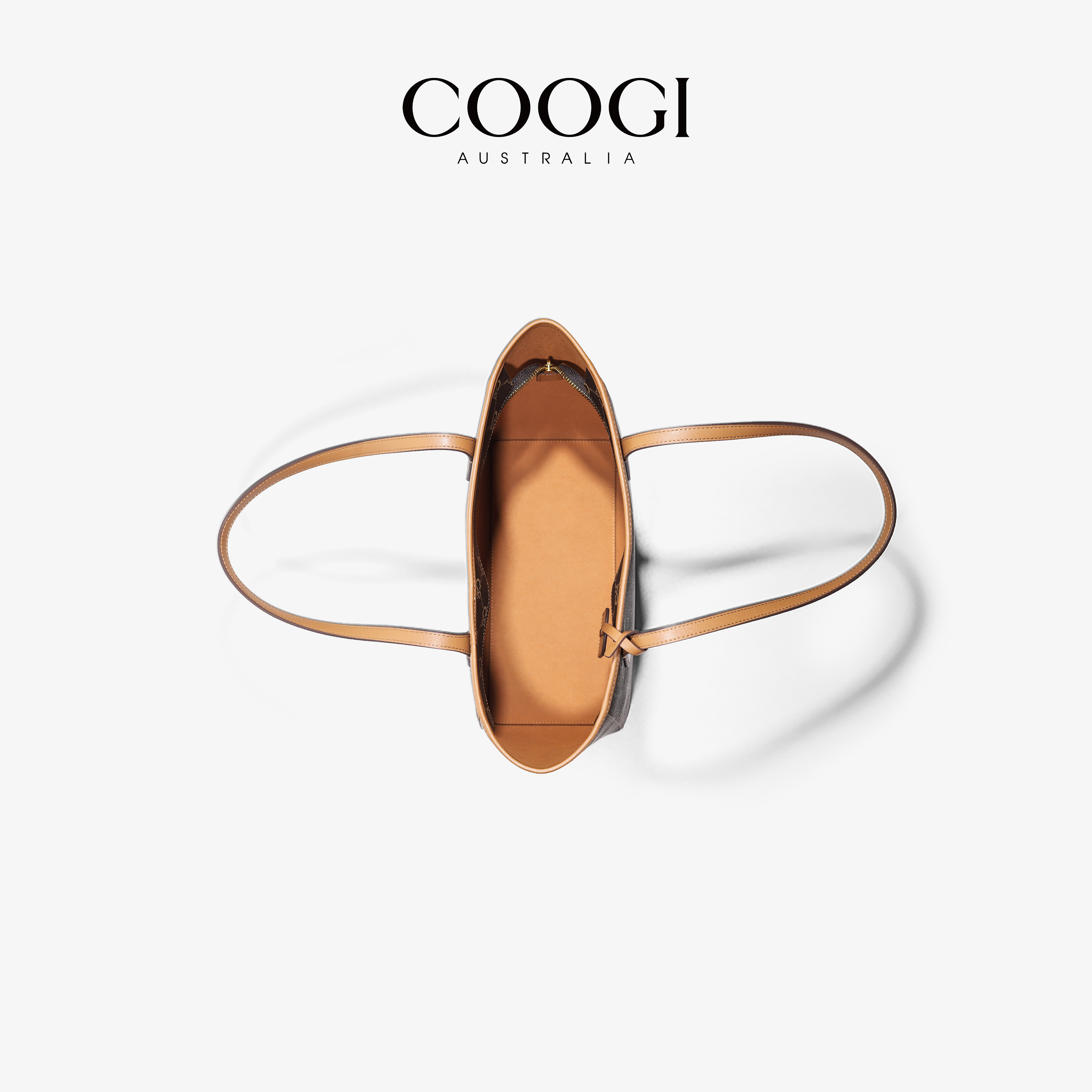 COOGI包包2024新款大容量通勤托特包时尚印花手提包单肩包送女友