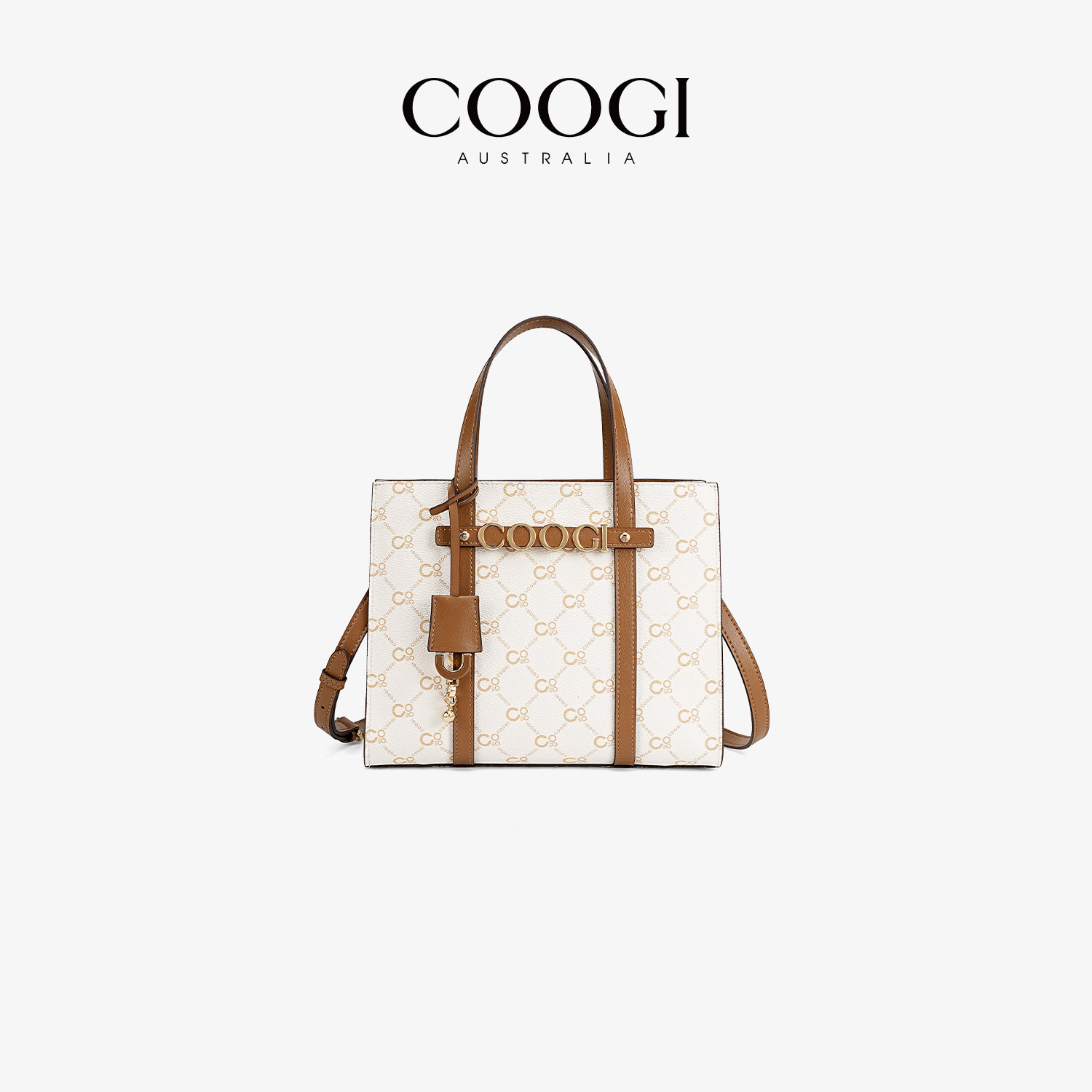 COOGI新款包包女轻奢高级感老花托特包上班通勤手提包单肩斜挎包,淘宝优惠券,粉丝福利购,淘宝优惠卷