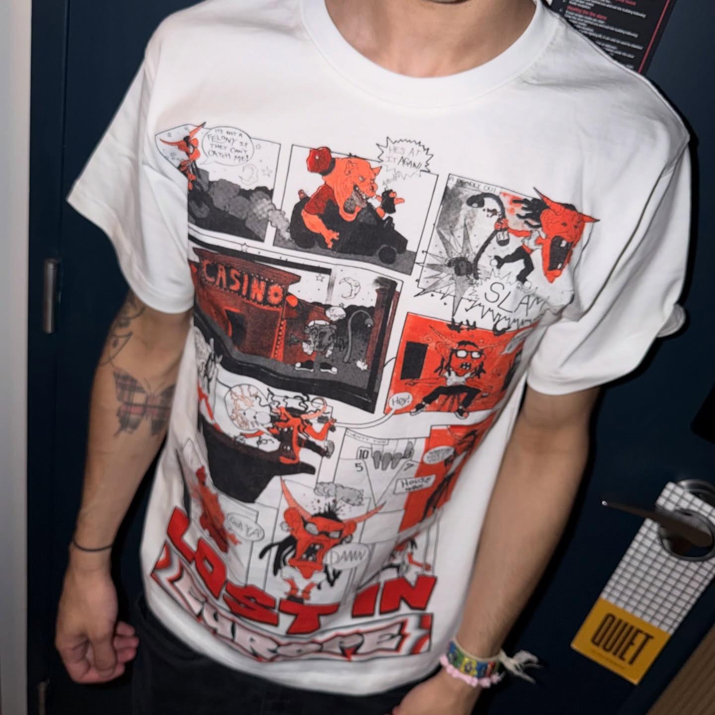 "Lost in Europe" tour merch tee venue limited printed short-sleeved T-shirt