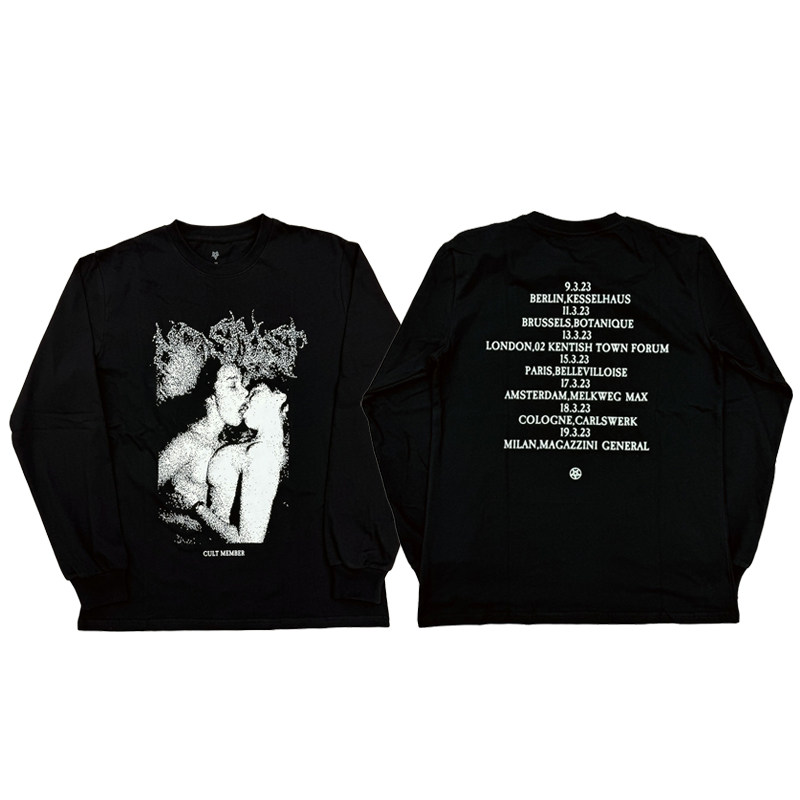 destroy lonely eu tour merch Longsleeve venue limited printed long-sleeved T-shirt
