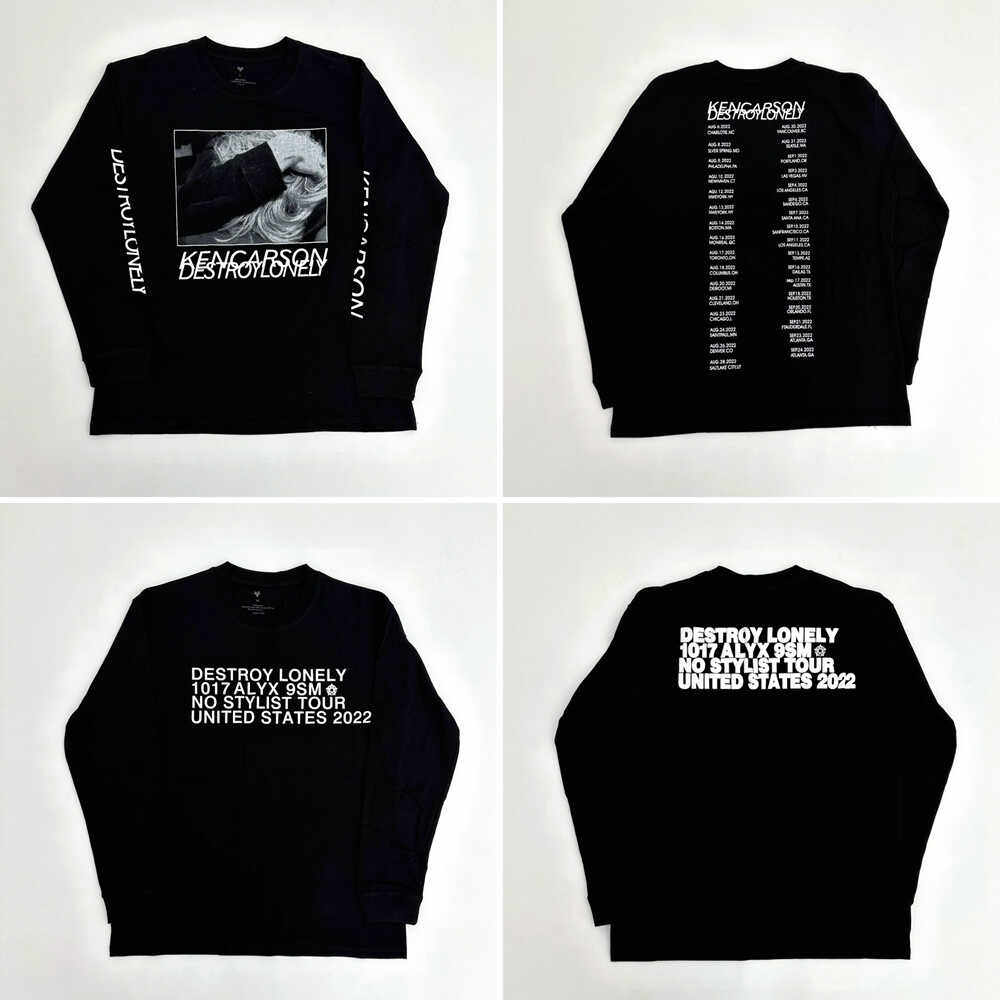 KK co-branded Playboicartl Destroy Lonely album peripheral limited long-sleeved T-shirt
