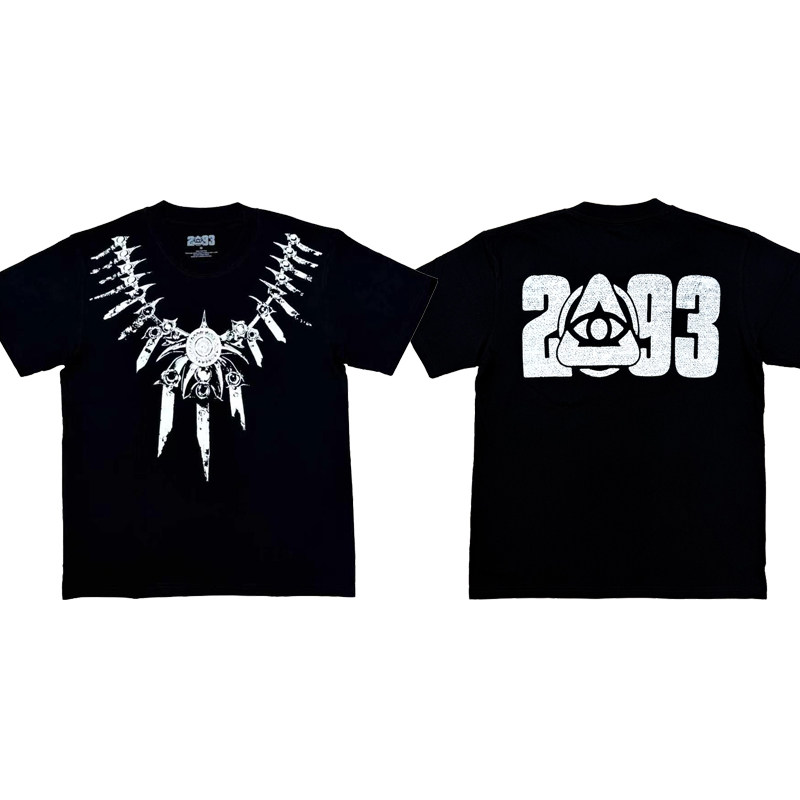 Yeat 2093 Tour Merch Tee venue limited necklace printed short-sleeved T-shirt