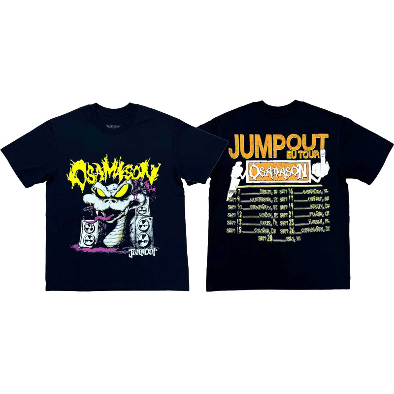 OSAMASON EU JUMPOUT TOUR MERCH TEE venue limited printed short-sleeved T-shirt
