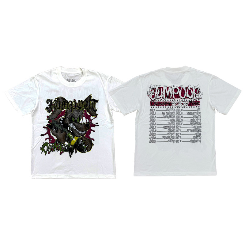 Osamason "Jumpout Tour" dogs Tee tour venue limited dog print short-sleeved T-shirt