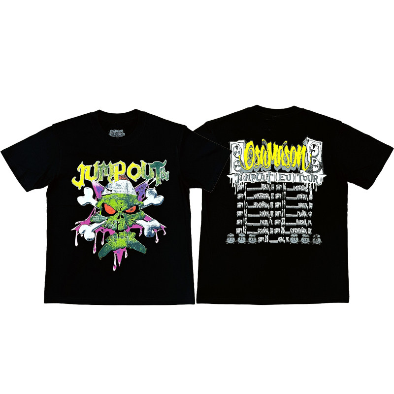 KK11 osamason jumpout eu tour tee tour limited retro printed short-sleeved T-shirt