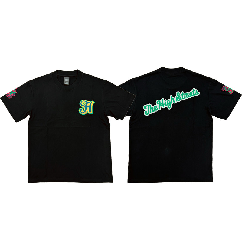 Number (N)ine AW05 "The High Streets" Tee Retro Print Short Sleeve T-Shirt Badge