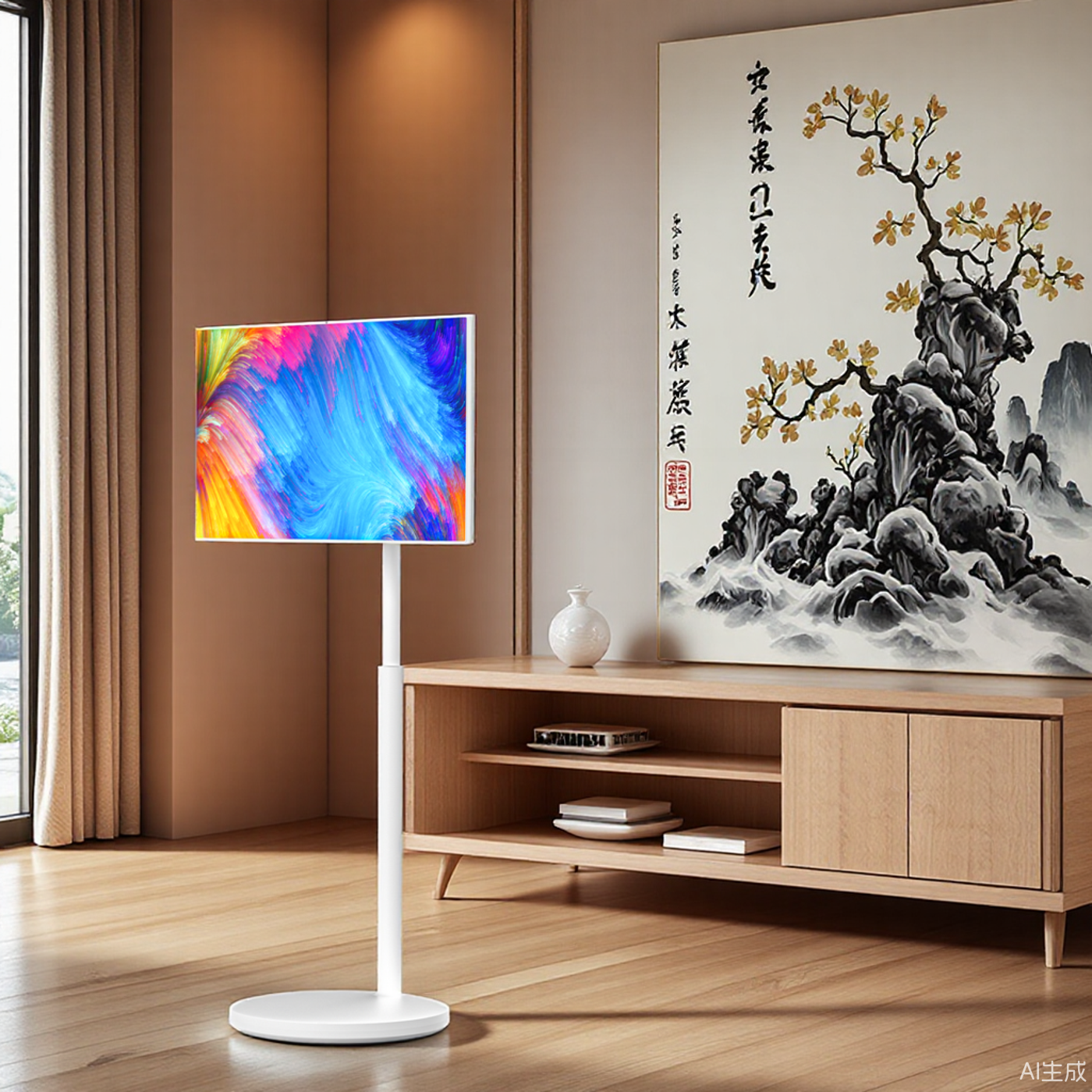 可移动户外32英寸自由屏触摸stanbyme无线投屏液晶电视大平板健身网课唱歌智能直播大屏随心屏4K高清闺蜜机 - 图1