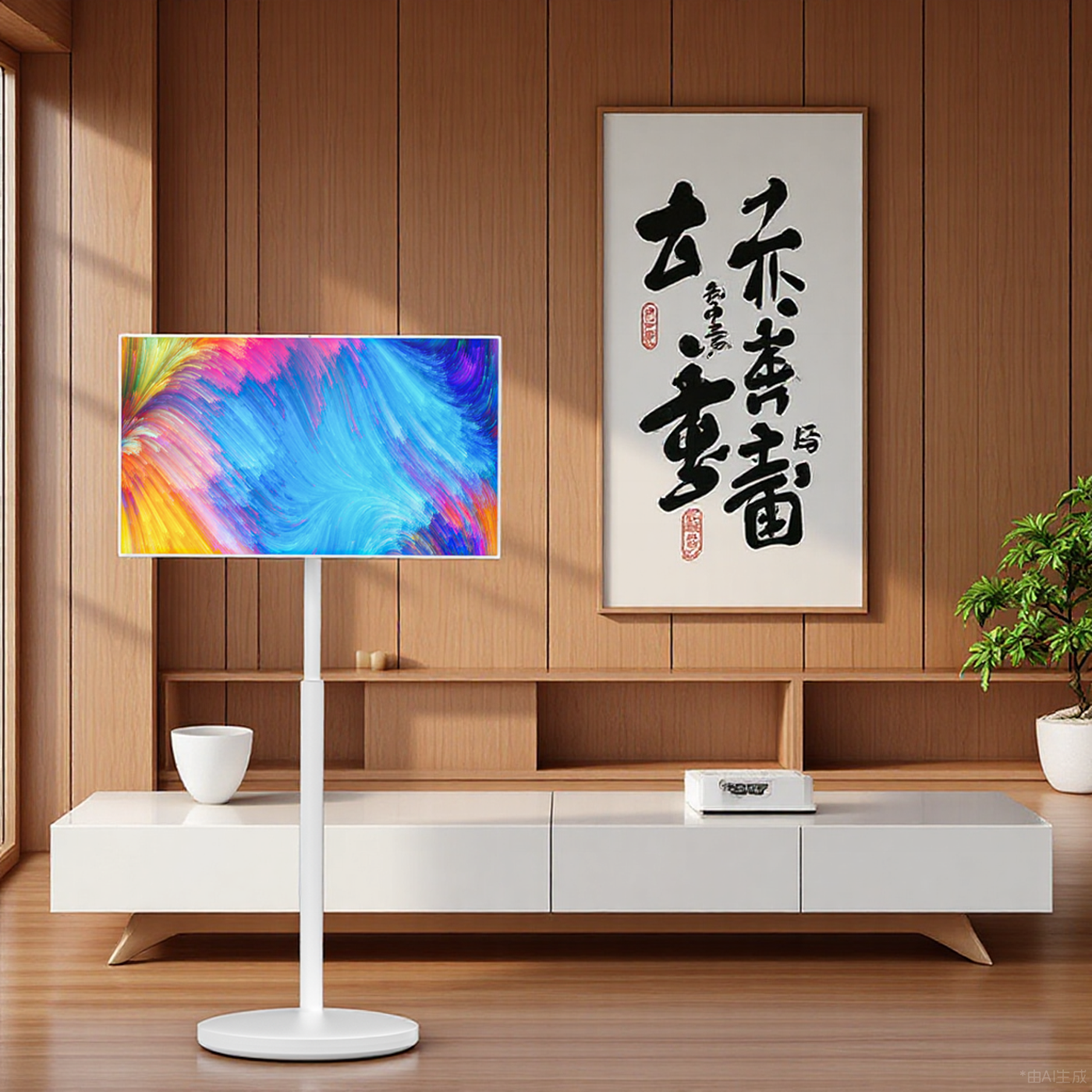 可移动户外32英寸自由屏触摸stanbyme无线投屏液晶电视大平板健身网课唱歌智能直播大屏随心屏4K高清闺蜜机 - 图2