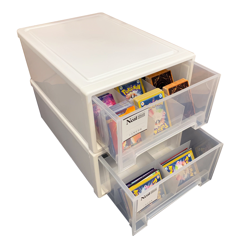 超大容量卡牌收纳盒卡砖卡夹收纳盒游戏王PTCG宝可梦特曼奥牌盒 - 图3