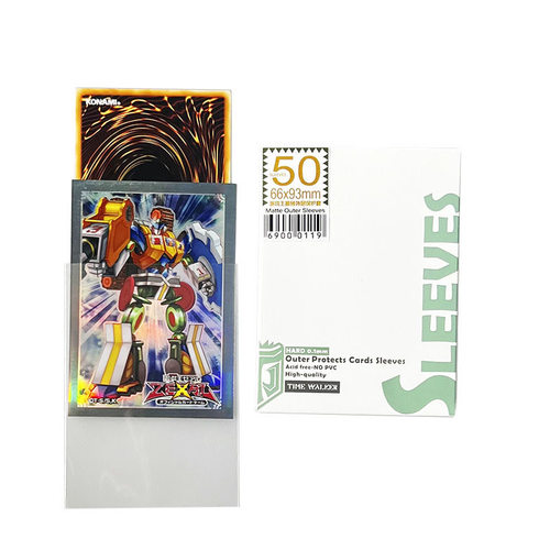 游戏王外套TW透明磨砂外胆卡套竞技套第三层保护套桌游牌套66x93 - 图1