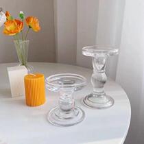 Swing-style minimalist Roman column glass candle holder Genné home decoration HWV Table Fabbread Scented Candle Coffee