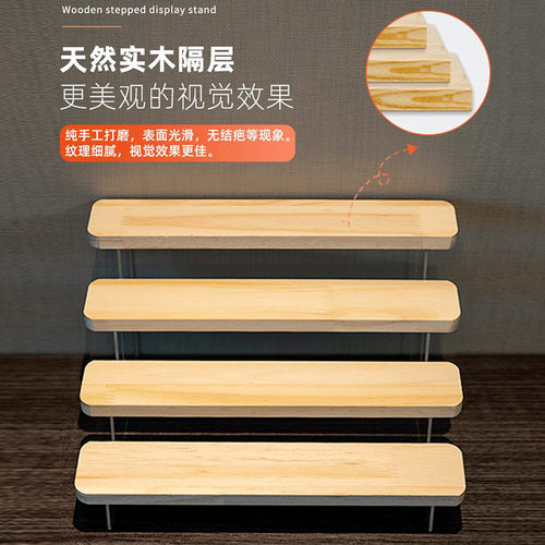 甜品台阶梯展示架小摆件茶歇摆台糕点盘亚克力蛋糕架下午茶点心架 - 图1