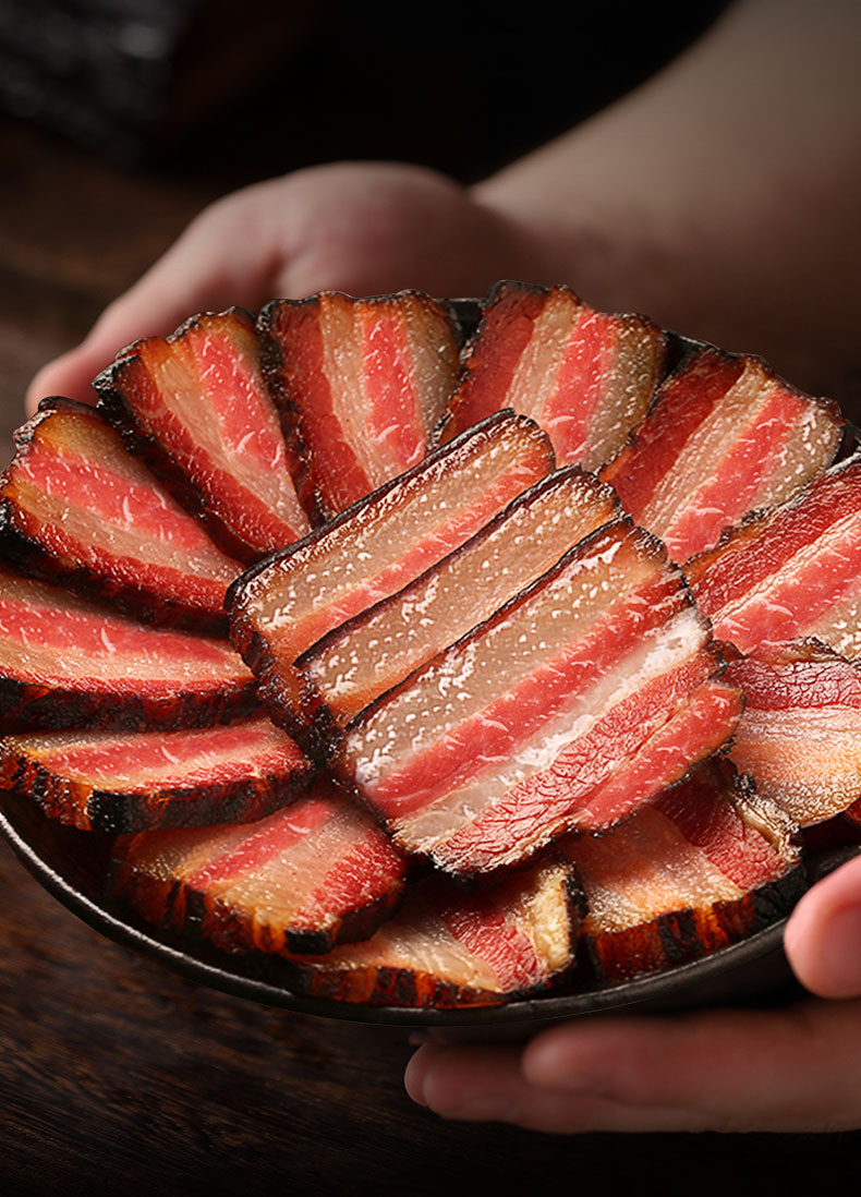 四川正宗烟熏肉后腿腊肉香肠农家自制风干老咸肉特产腊肠特色腊味-图3