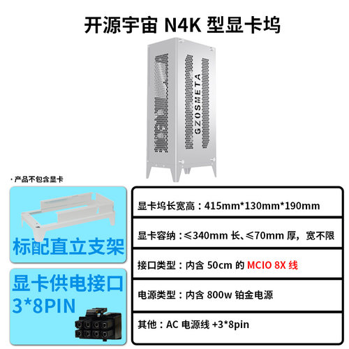 MCIO8X显卡坞套装锐龙R7H255电脑整机游戏外接显卡TOPC迷你主机 - 图2