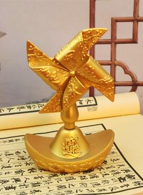 沙金元宝风生水起扇开业摆