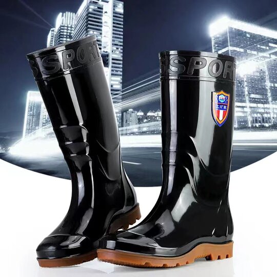 39-50码雨鞋特大码加大加宽雨靴高筒肥筒防滑水靴厨房工地防水鞋