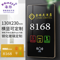 Hotel Guesthouse 86 Type Luminous Weak Electric Touch No Disturbing Doorbell Switch With Border KTV Electronic Gate Explicit Signs