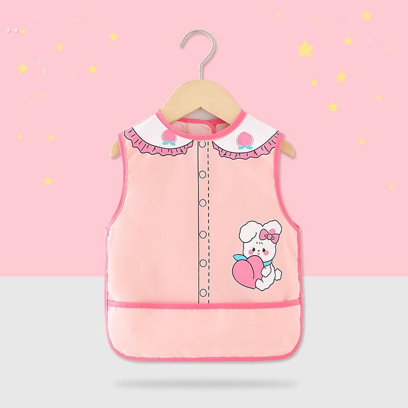 Children's eating bibs, waterproof and dirt-proof, summer thin, male and female baby coveralls, baby saliva napkins, vest style