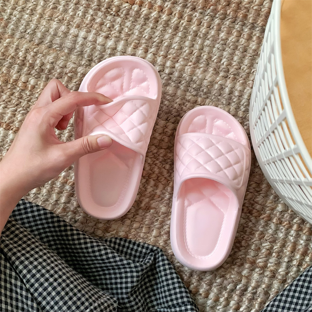 细细条 儿童亲子外穿居家拖鞋防滑软底男童女童简约菱格凉拖夏季,淘宝优惠券,粉丝福利购,淘宝优惠卷