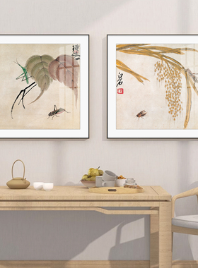 齐白石名作餐厅装饰画花草国画