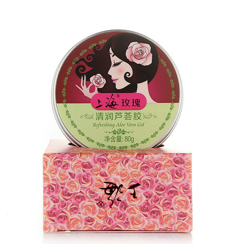 上海女人旗舰店玫瑰清润芦荟胶面膜 上海个人护理乳液/面霜