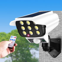 Solar Lamp Outdoor Courtyard Lamp Home Lighting Simulation Monitor Lamp Human Body Sensing Street Lamp Big Beauty Light Rei Sun