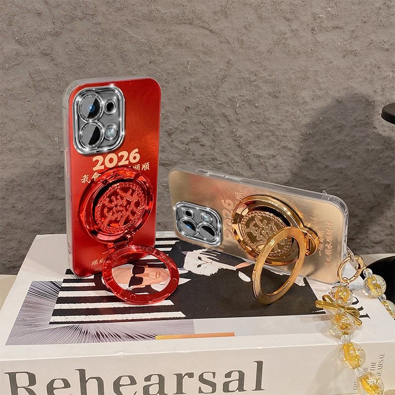 2026一直顺旋转发财适用oppoa97手机壳a96立体a93支架a92挂链a58马年a57新年a56软a55/a53s/a31/a32/a16/a3x,淘宝优惠券,粉丝福利购,淘宝优惠卷