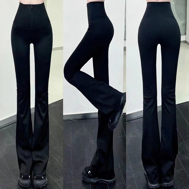 Kaka authentic zippered slightly flared shark pants worn outside with velvet