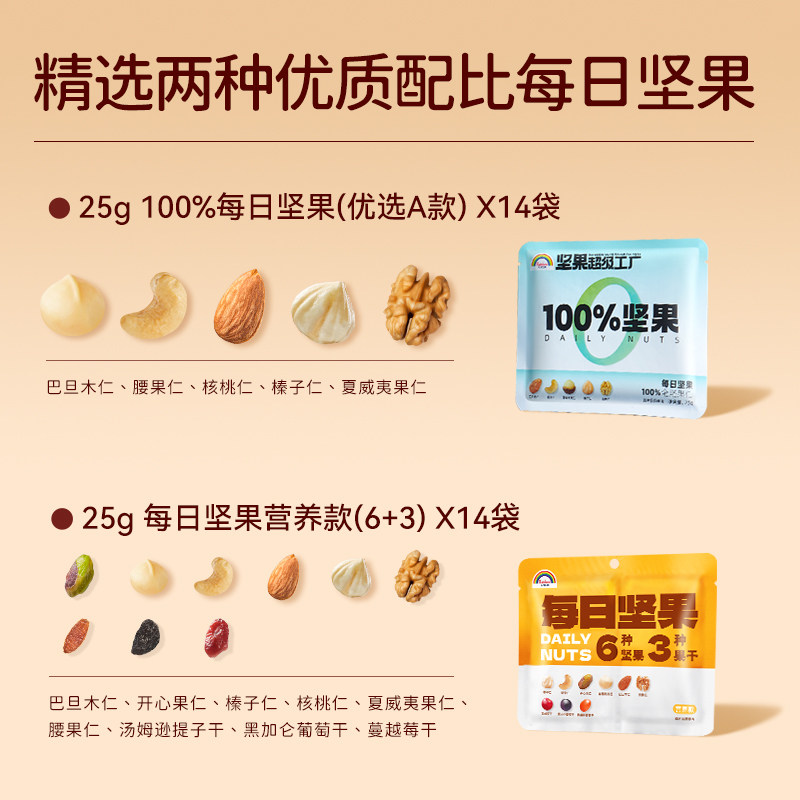 天虹牌坚果每日坚果混合果仁整箱坚果礼盒混合干果果仁大礼包营养