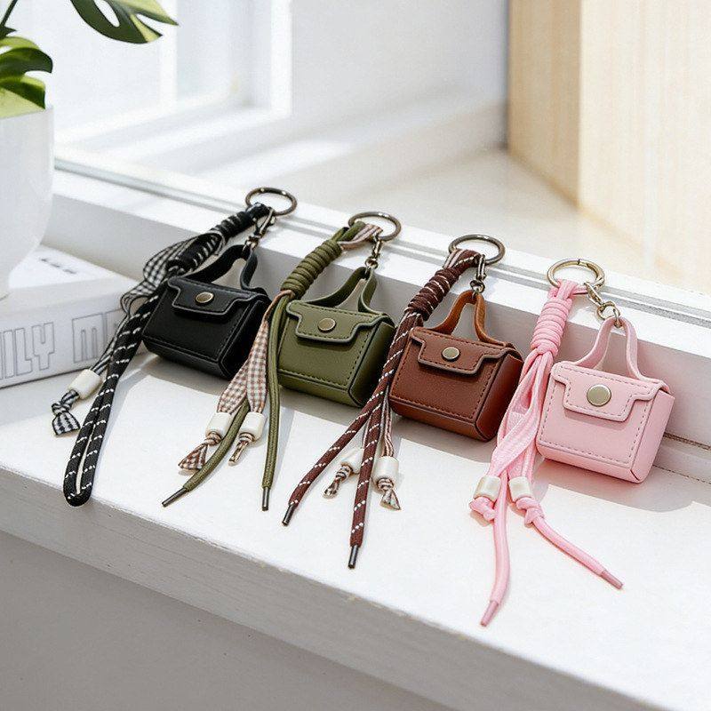 礼品可爱皮革汽车包包简约零钱包挂饰钥匙链小卡通创意钥匙扣,淘宝优惠券,粉丝福利购,淘宝优惠卷