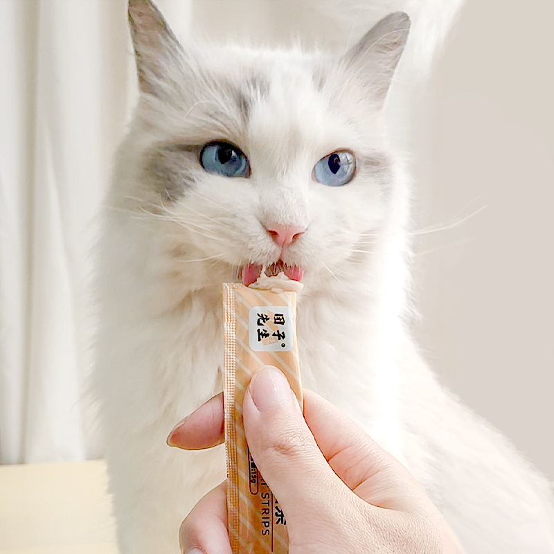 团子先生猫条100支整箱可选猫咪零食猫罐头营养成幼猫湿粮用品 - 图0
