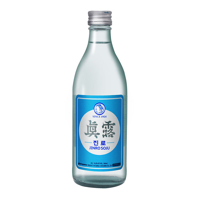 韩国原装进口真露烧酒复古版经典款16度原味利口酒女士微醺360ml,淘宝优惠券,粉丝福利购,淘宝优惠卷