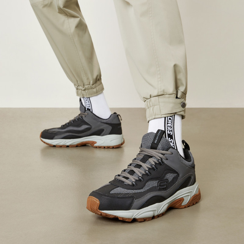 Skechers斯凯奇新款复古撞色老爹鞋男子户外徒步休闲运动鞋51918,淘宝优惠券,粉丝福利购,淘宝优惠卷