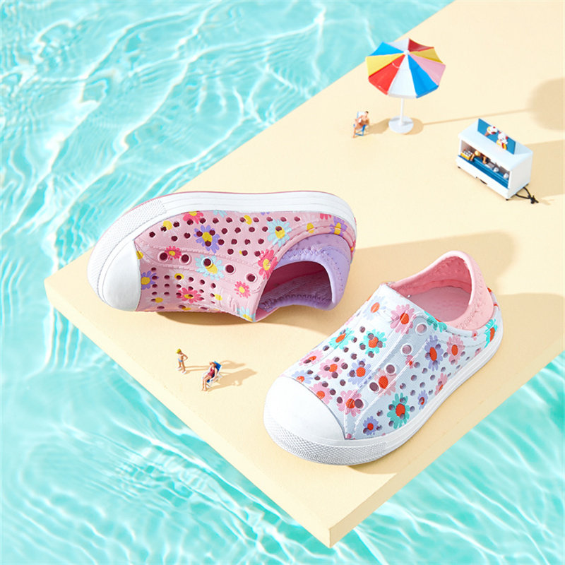 Skechers斯凯奇春夏季款女童休闲洞洞鞋百搭沙滩鞋凉拖鞋302114N,淘宝优惠券,粉丝福利购,淘宝优惠卷