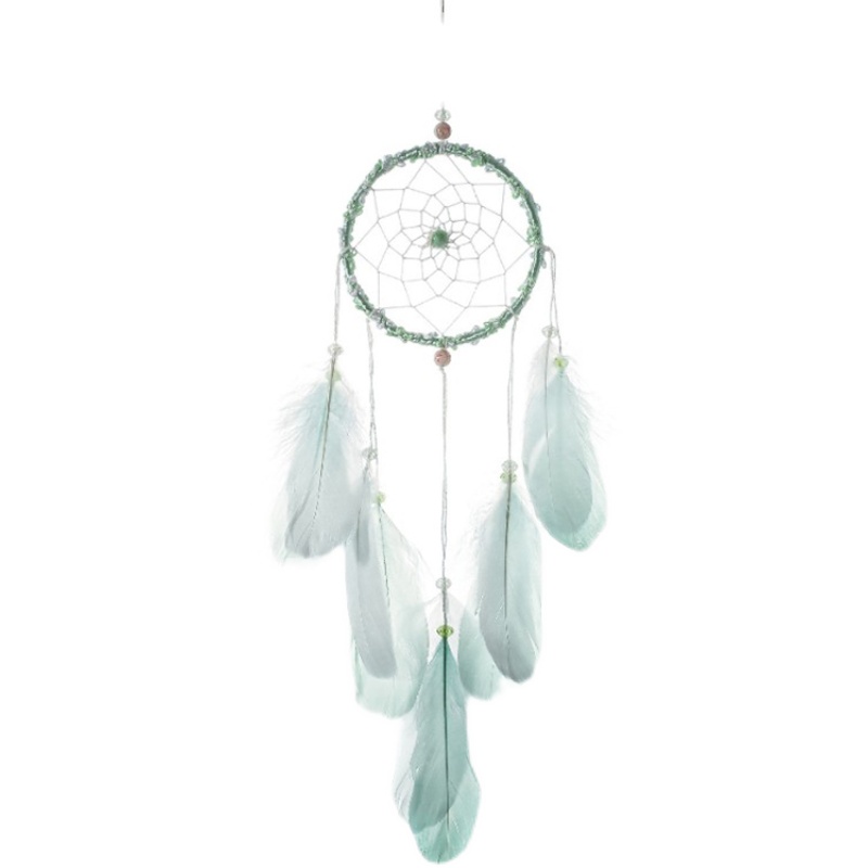 捕梦网挂件羽毛风铃挂饰简约少女心房间布置文艺装饰同学生日礼物 - 图3