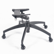 Office chair 5 gold accessories black aluminum alloy 5-star foot gas pole lifting large class chair base can be free of function