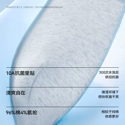 草本初色男士内裤冰丝无痕10A抑菌透气裆2026新款凉感轻薄四角裤 图片 2