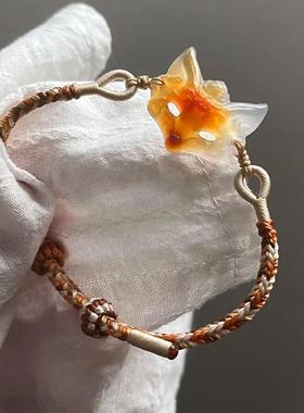 新中式狐狸面具手錬编织狐狸手绳设计2025新款国风设计感七夕礼物