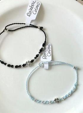 幸运草成品编制手绳手链女情侣闺蜜礼物轻奢百搭简约小众