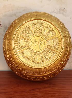 黄铜乾坤聚宝盆家居招财摆