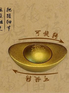 黄铜金元宝转钱招财进真创