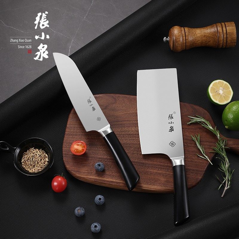 张小泉菜刀家用切片刀厨房专业厨刀女士不锈钢刀具厨师特快切菜刀_虎窝淘