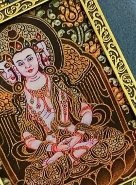 真品西藏非手绘唐卡吊坠厂家十二生肖八大守护神景区佛系纪念品